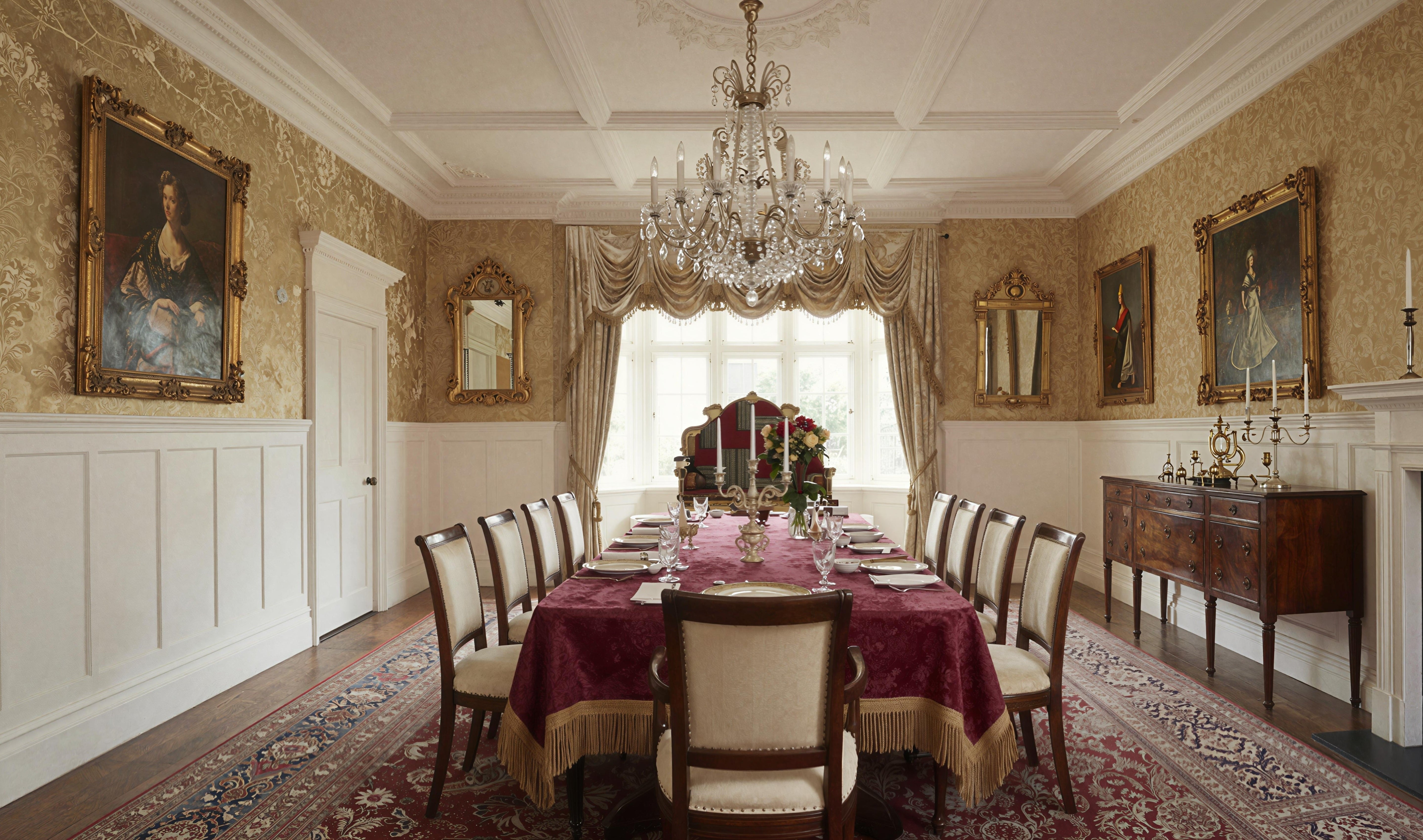 Luxury Tablecloth Fit for UK Homes: Drop, Chairs and Proportion