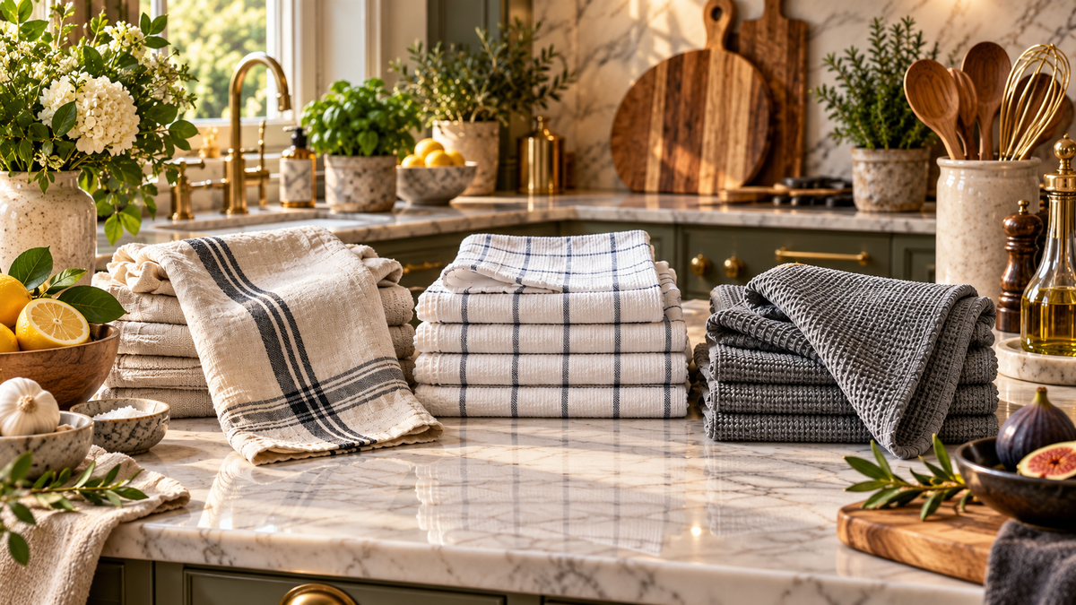 Linen Tea Towels vs Cotton vs Microfibre: The True Cost of Every Kitchen Cloth
