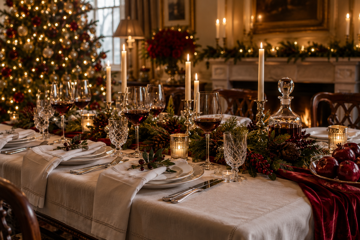 Christmas Begins at Woods: The Art of Entertaining Must-Have Linens for Your Festive Table