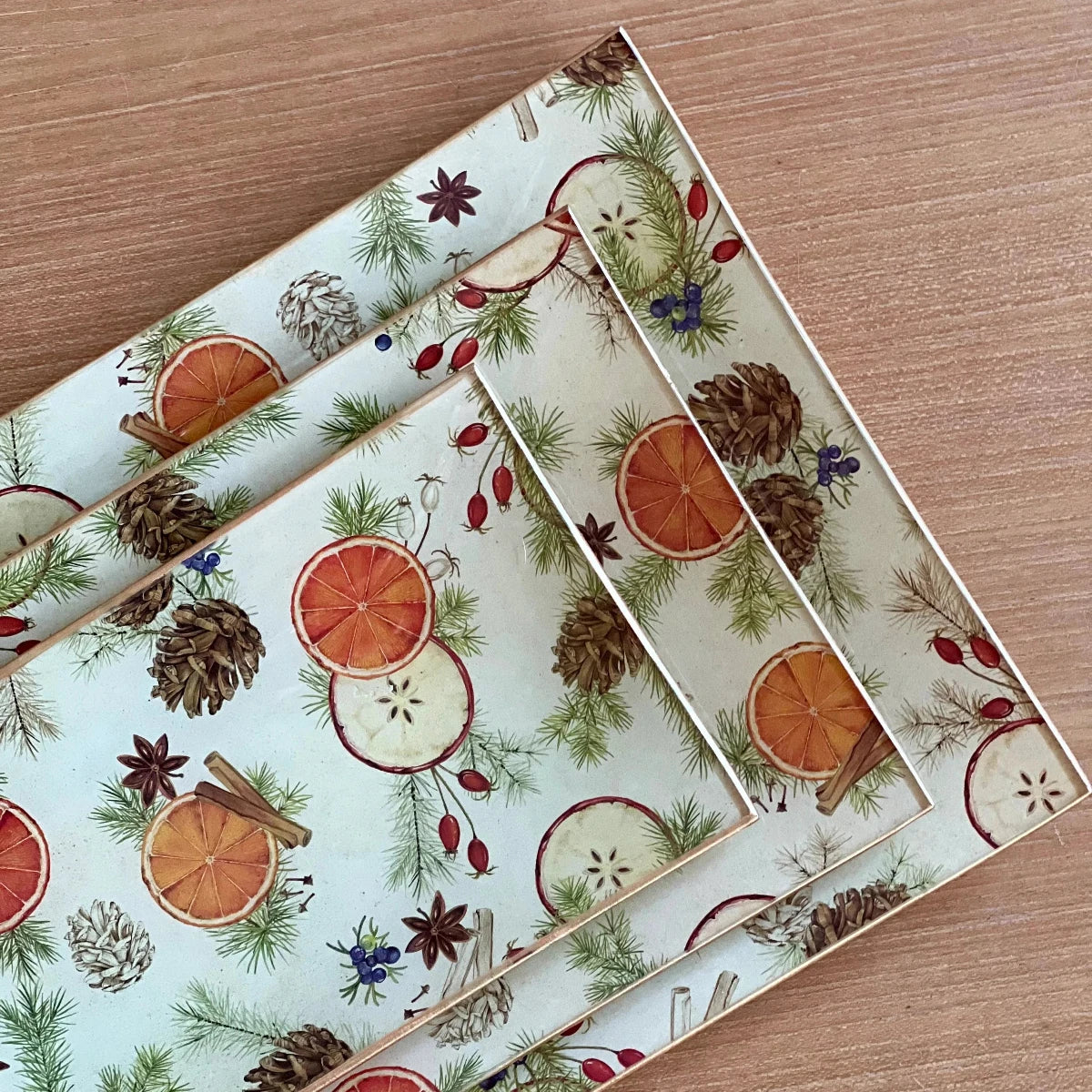 Orange & Cinnamon Cristal Trays