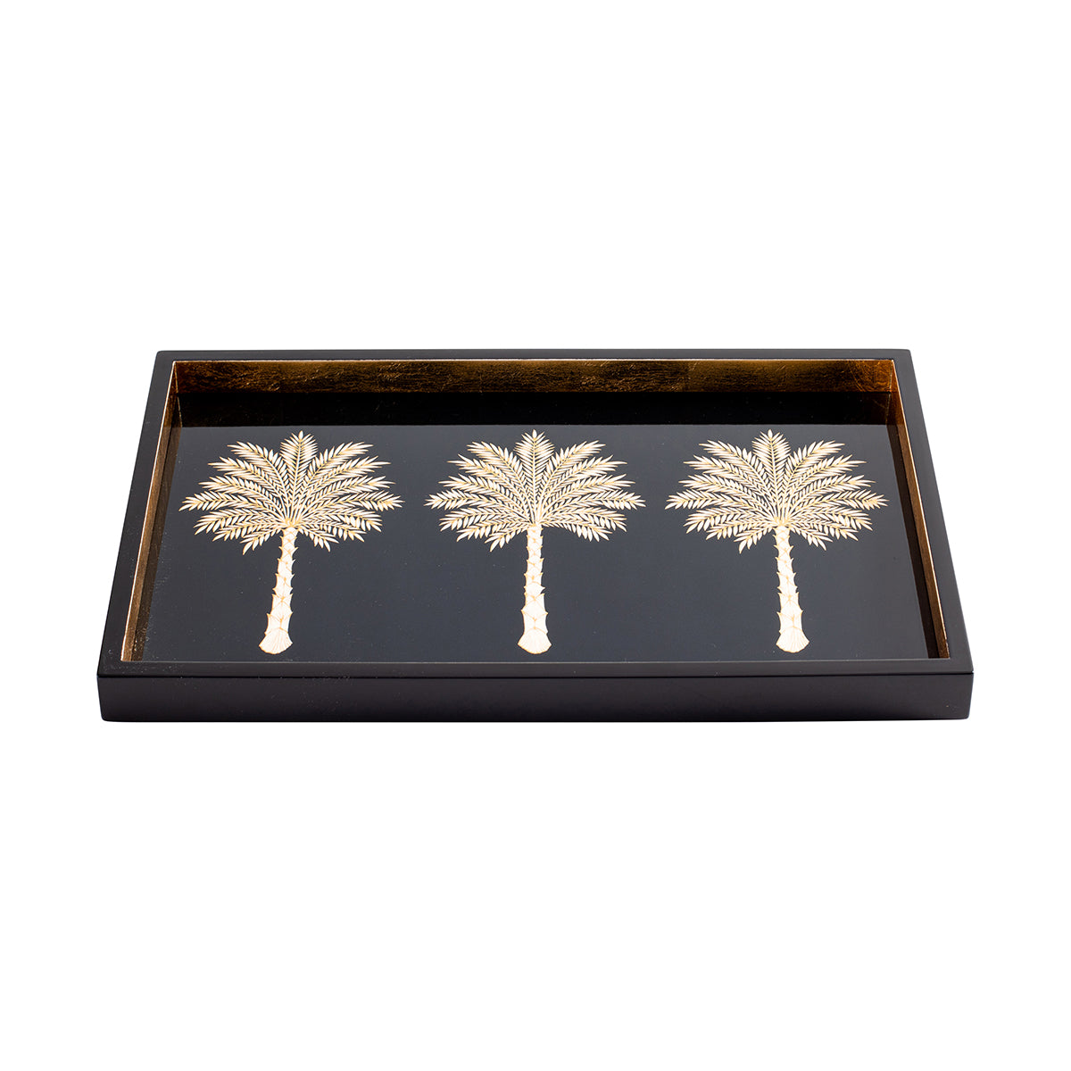 Grand Palms Black Lacquer Trays