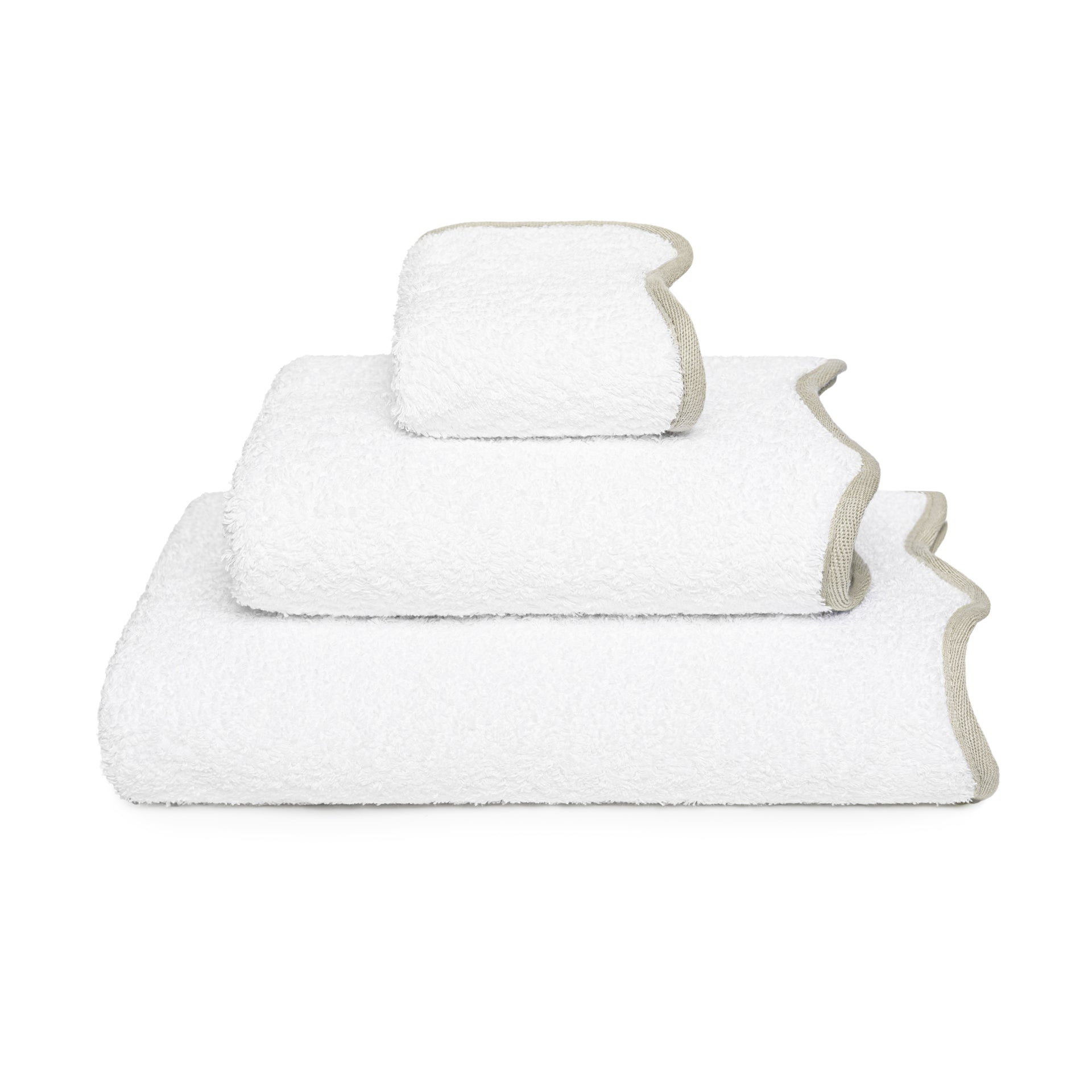 Portobello Scalloped Edge Egyptian Cotton Towels