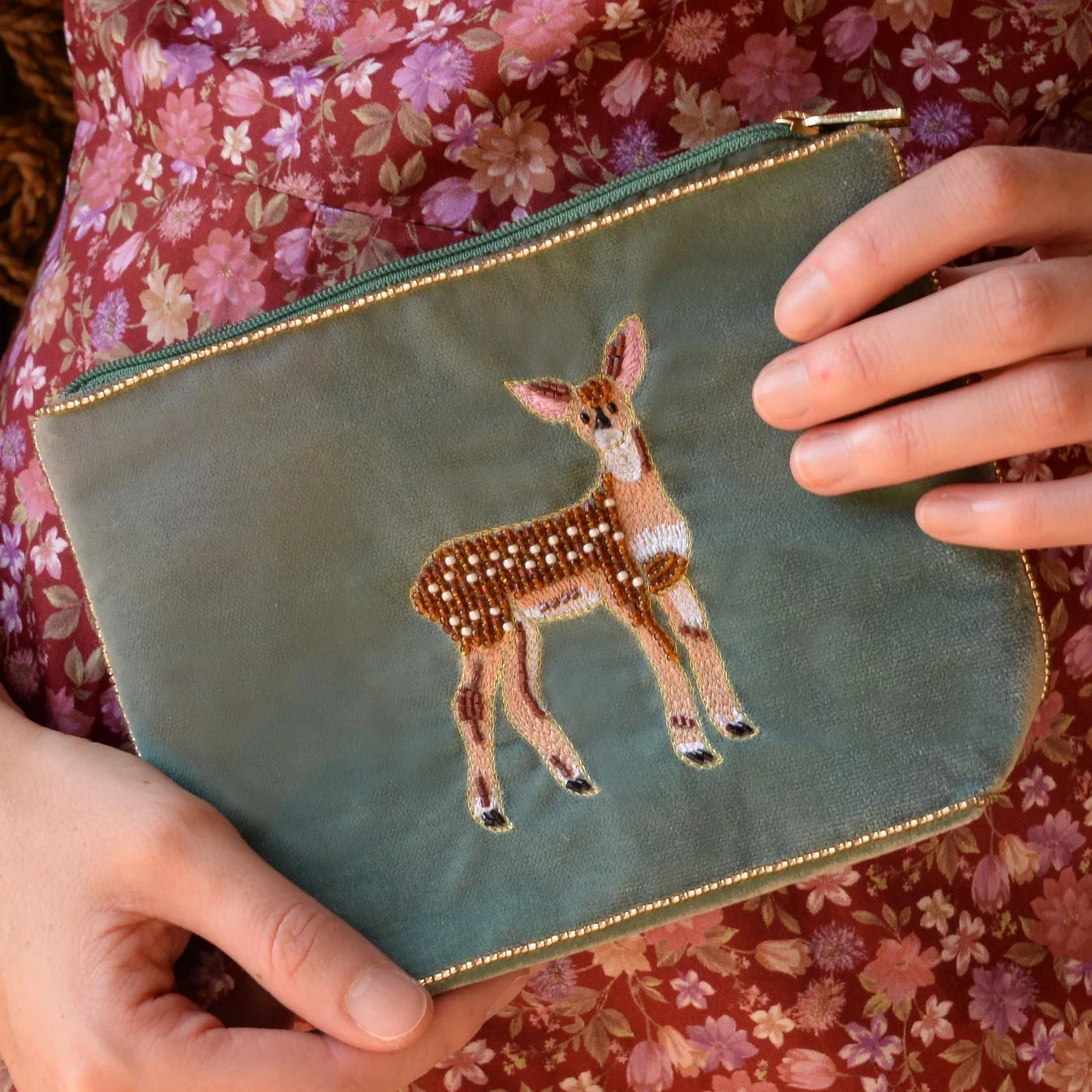 Deer Velvet Pouches