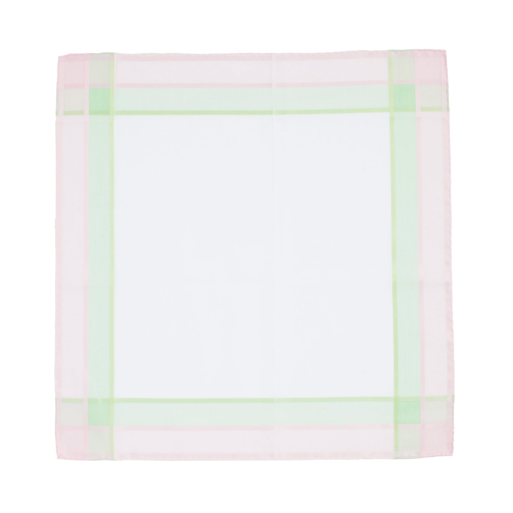 Lehner Swiss Cotton Ladies Handkerchief - Multi Colour Border