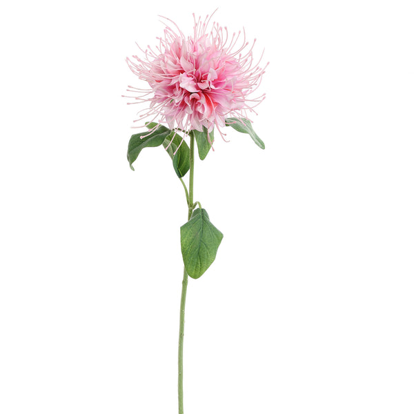'Monarda Creme' Pink Artificial Flower Stem