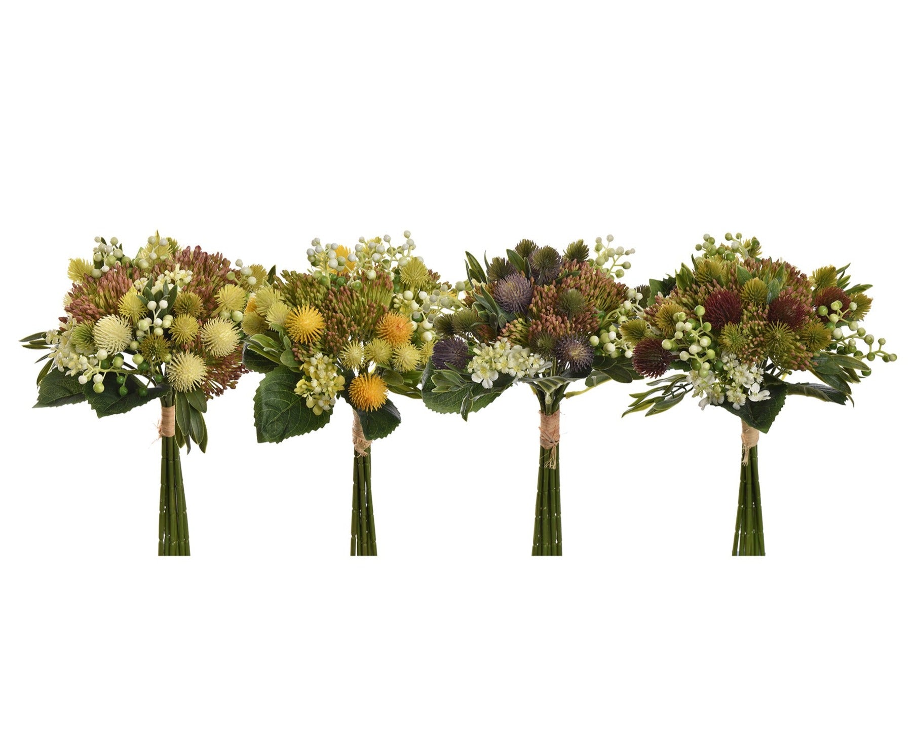 Mixed Thistle Artificial Flower Bundle (Assorted)