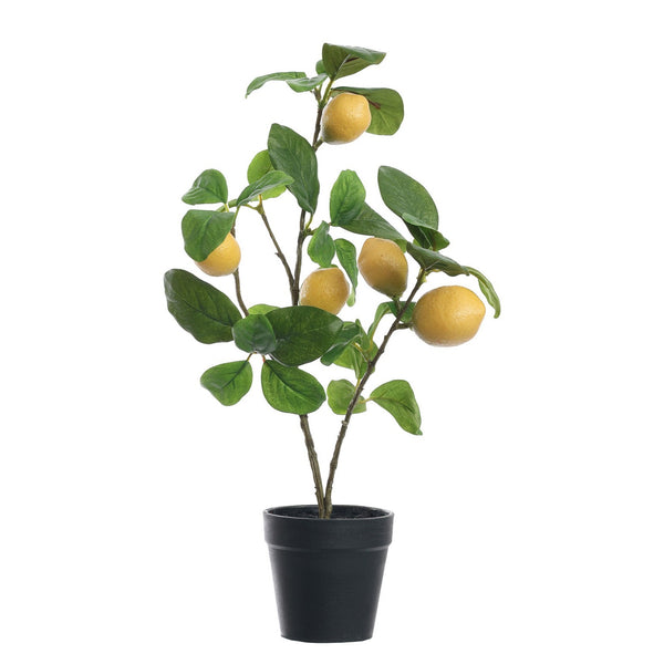 'Lemon' Artifcial Plant in Pot.