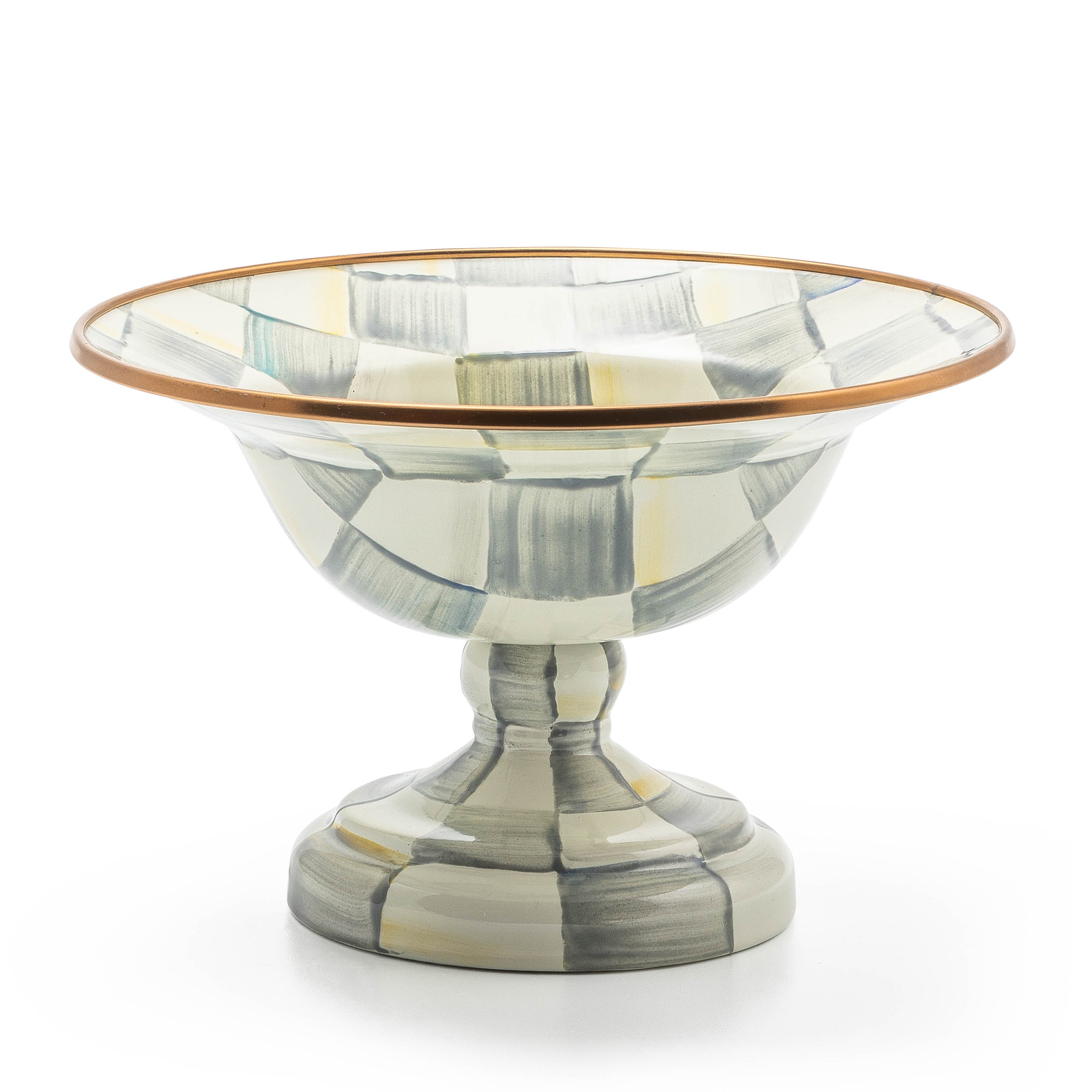 MacKenzie-Childs Sterling Check Enamelware Bowls