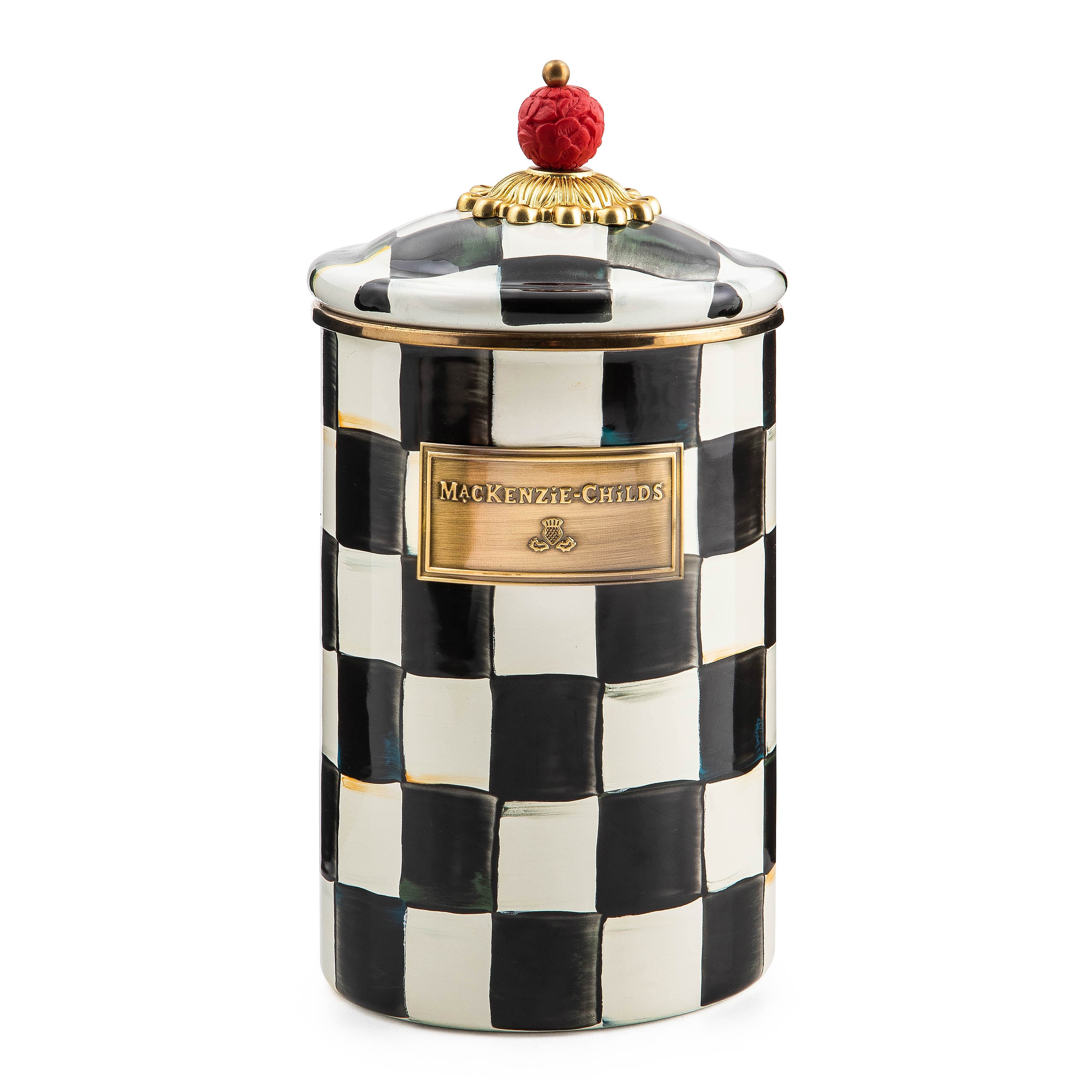 MacKenzie-Childs Courtly Check Storage Canisters