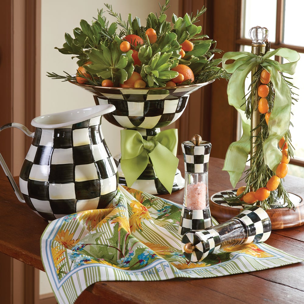 MacKenzie-Childs Courtly Check Pitcher