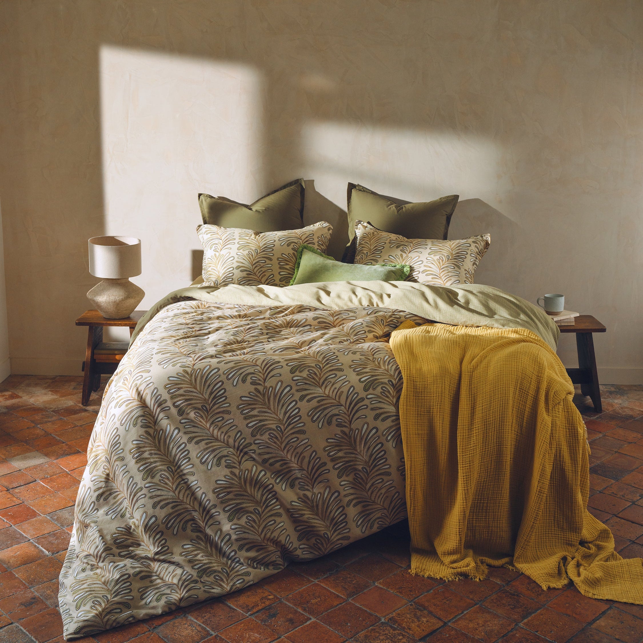 Desforges Esparto Cotton Bed Linen