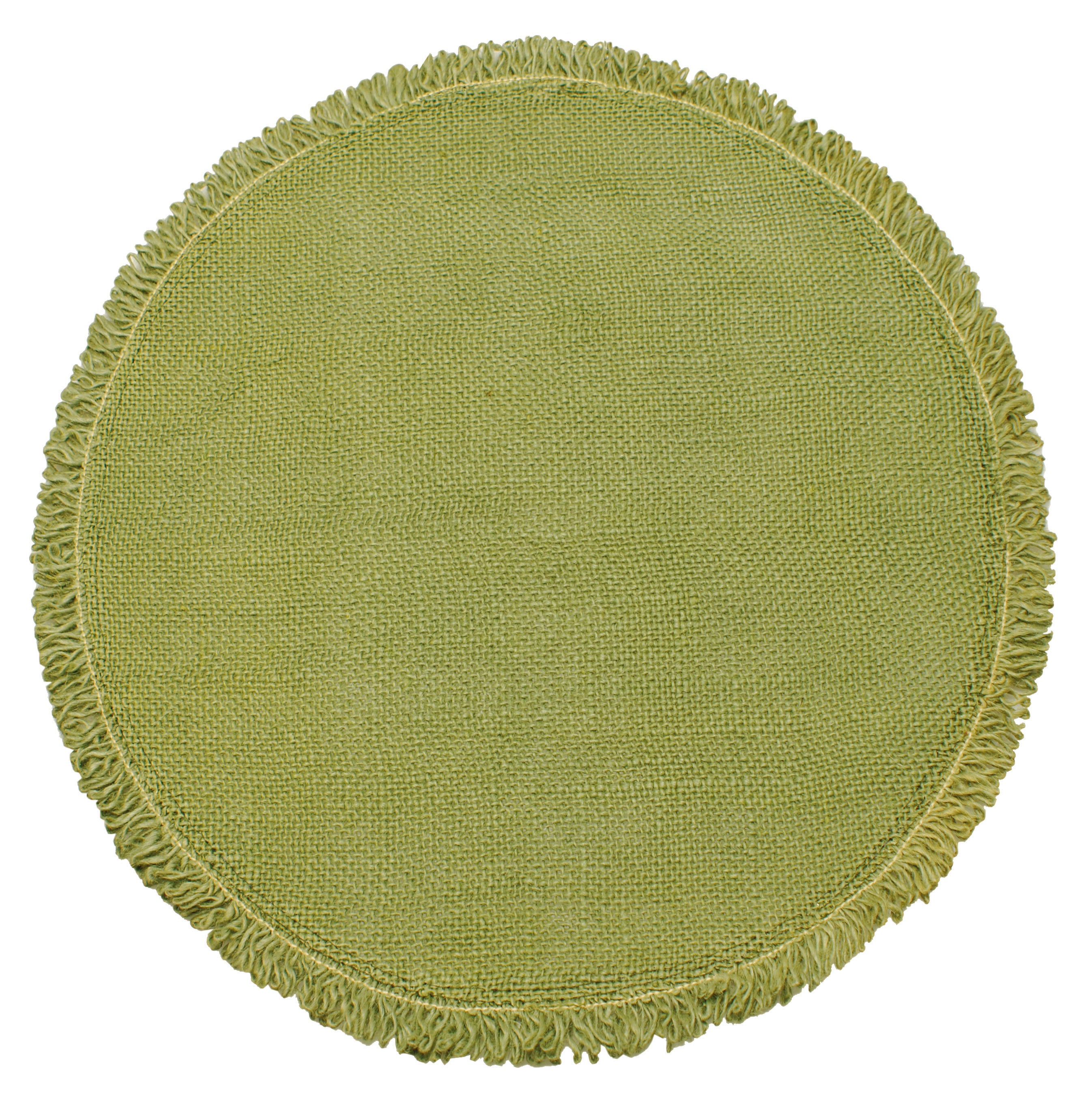Circular 'Jute' Placemat Collection Woods Fine Linens
