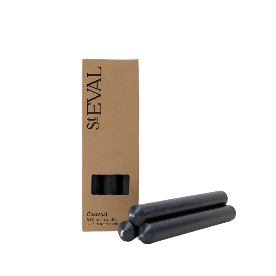 Coloured Dinner Candles Pack of Six (Unscented)