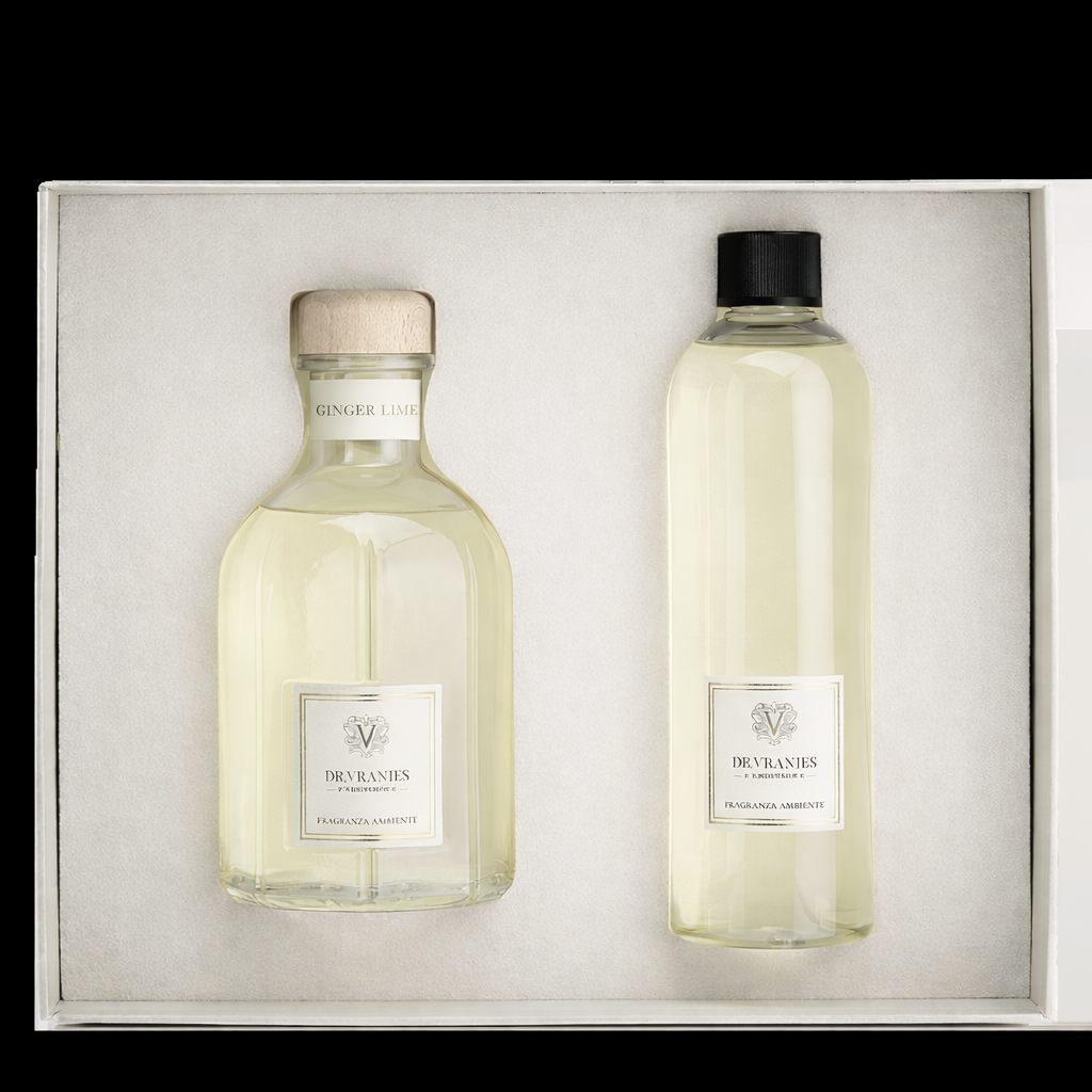 Coffret cadeau diffuseur et recharge gingembre et citron vert Dr Vranjes