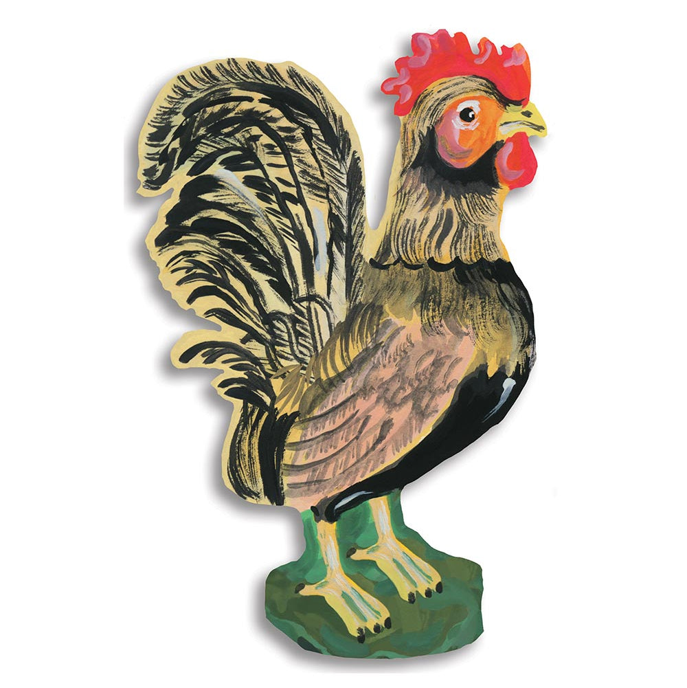 Farmyard Cockerel Wood Serving Boards