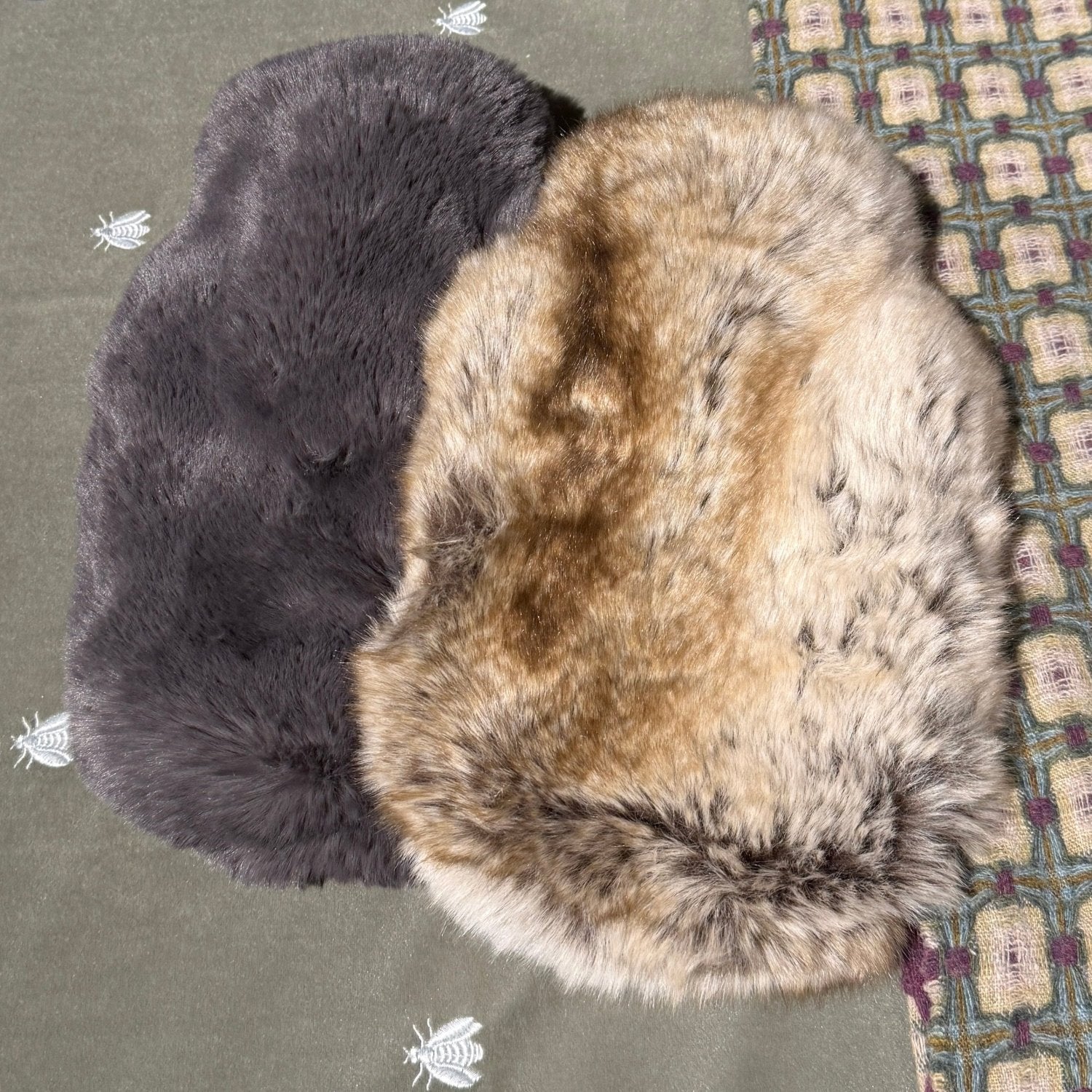 Hot Water Bottle with Faux Fur Cover
