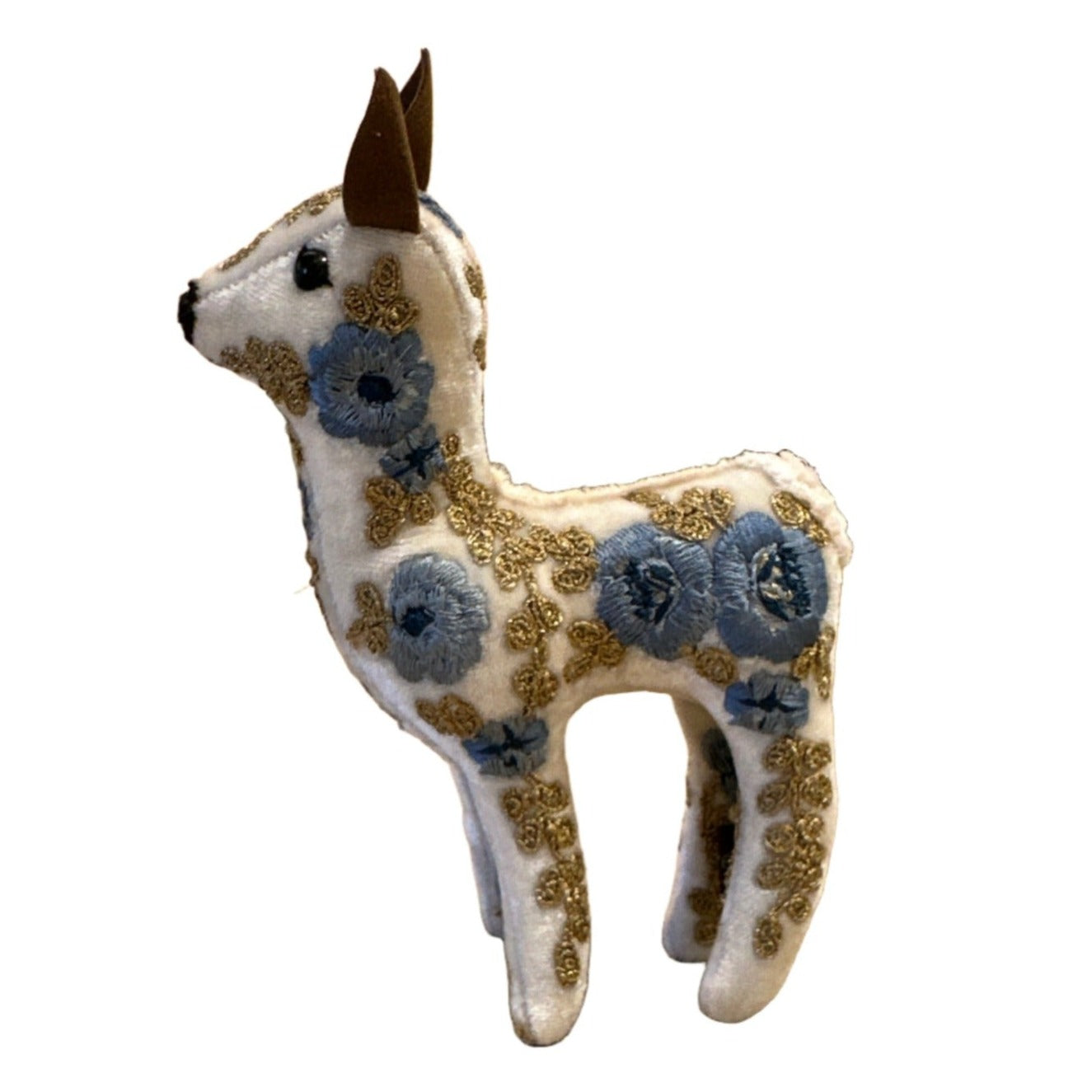 Animales de seda y terciopelo bordados a mano de Bambi