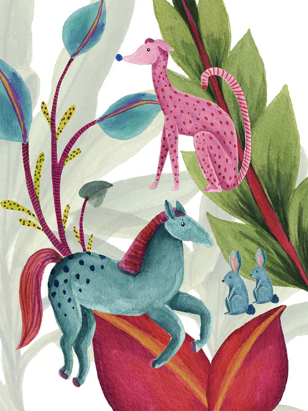 Funky Animals Linen Tea Towels