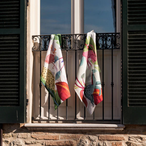 Funky Animals Linen Tea Towels