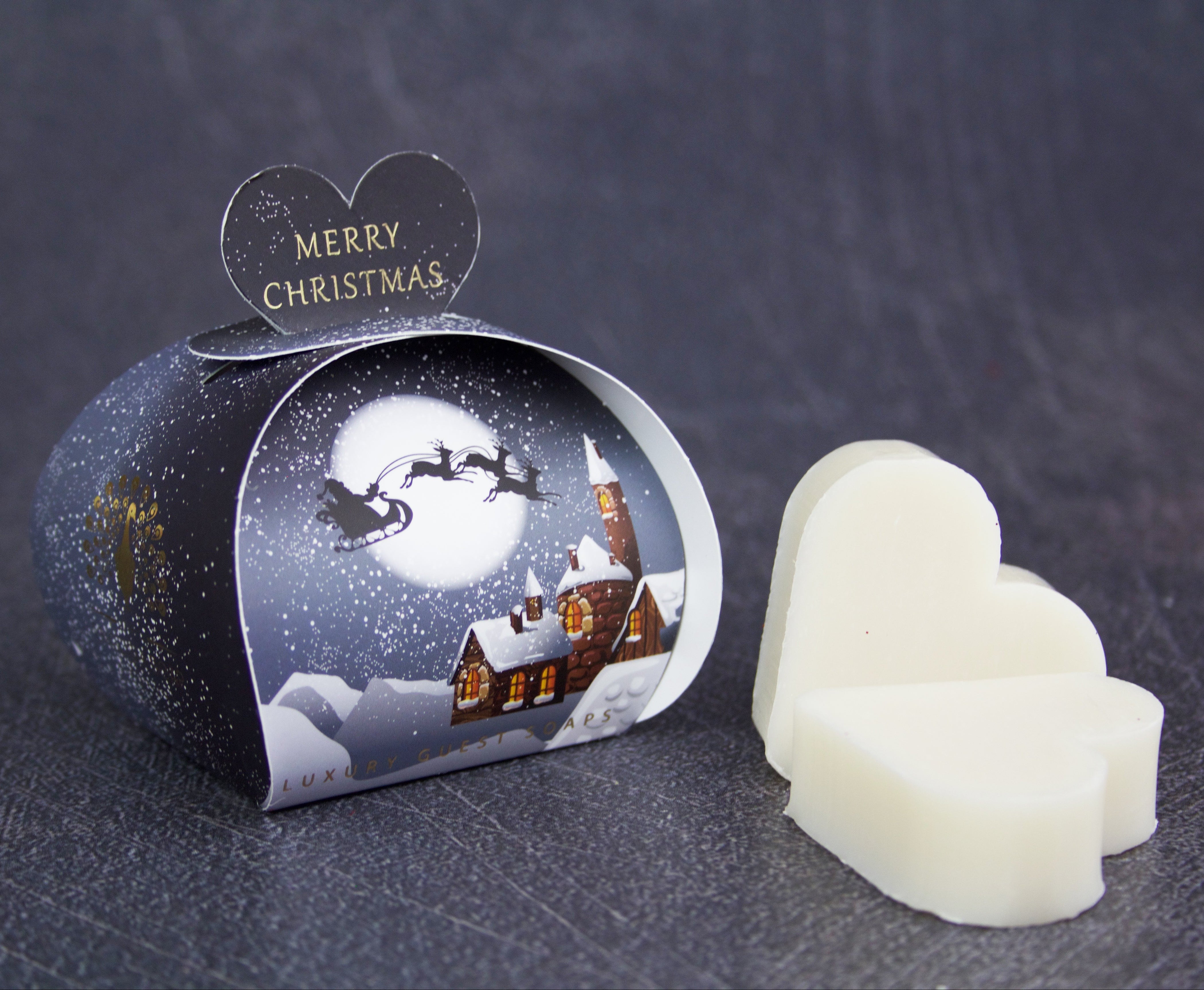 Christmas Tidings Gift Set of Heart Shaped Soaps
