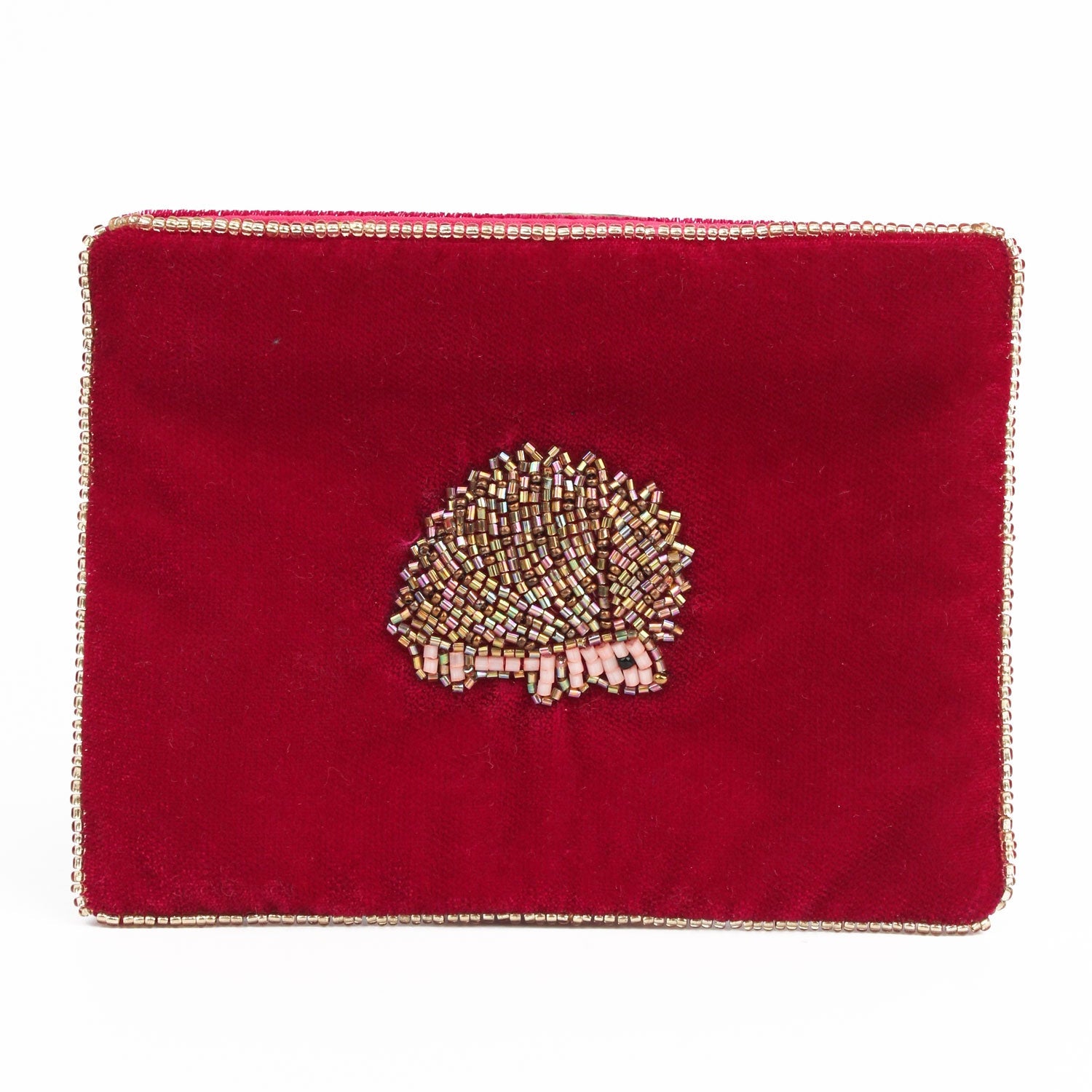 Hedgehog Velvet Pouches