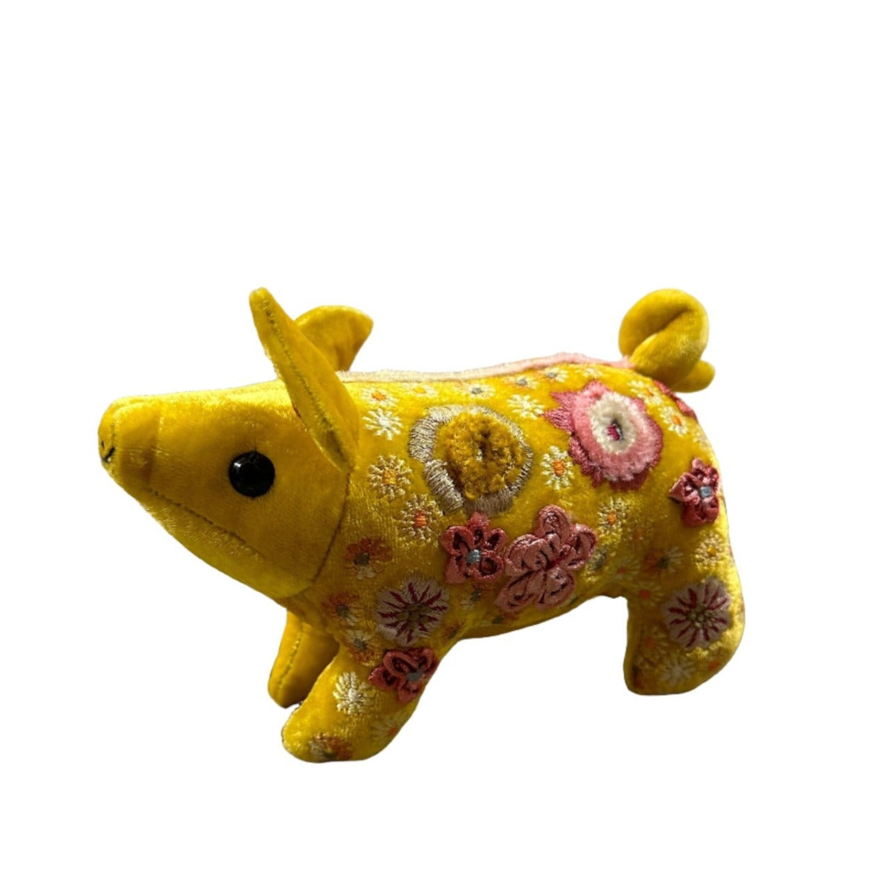 Beauté Porcinet Animaux en soie et velours brodés à la main