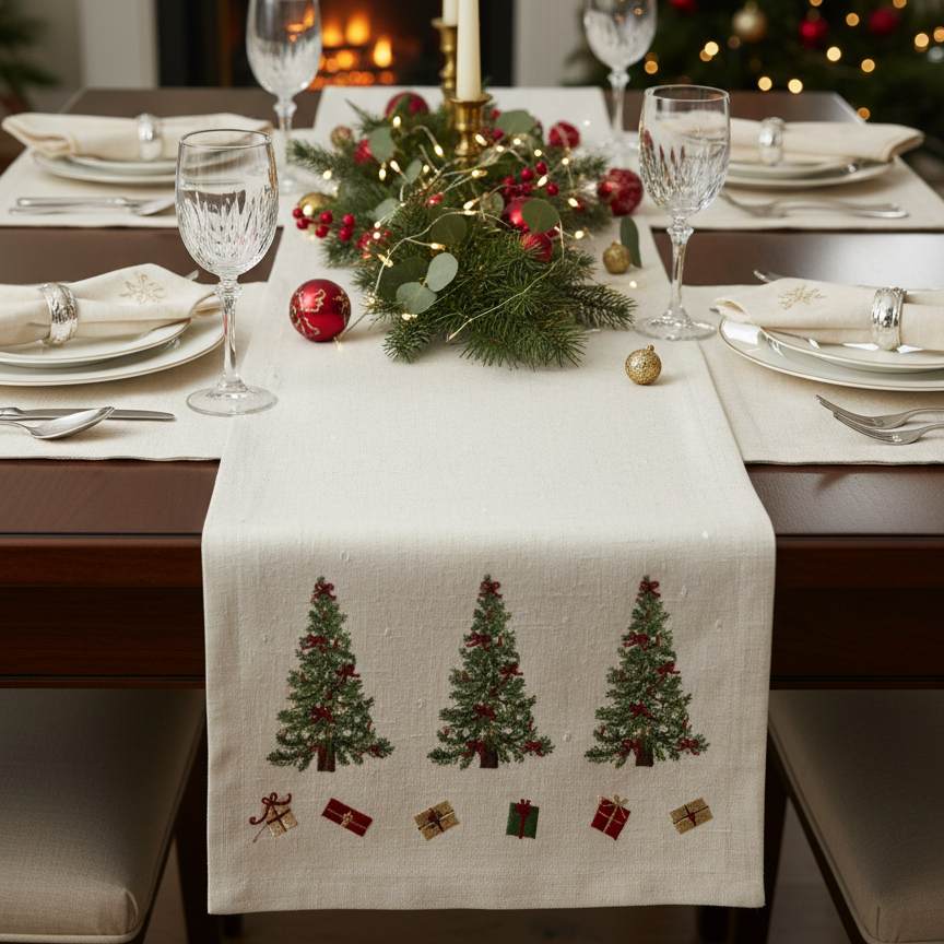Little Tree Festive Table Linen & Gift Bags