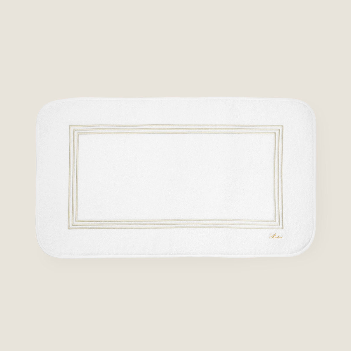 Tapis de salle de bain Tre Righe de Pratesi