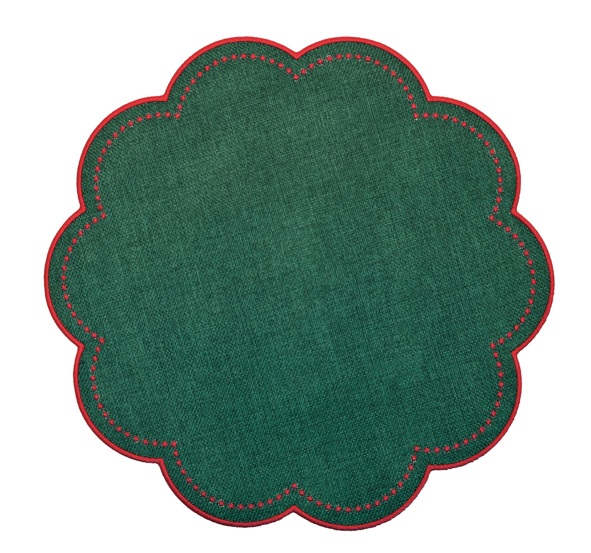 Scalloped Woven Placemats & Coasters