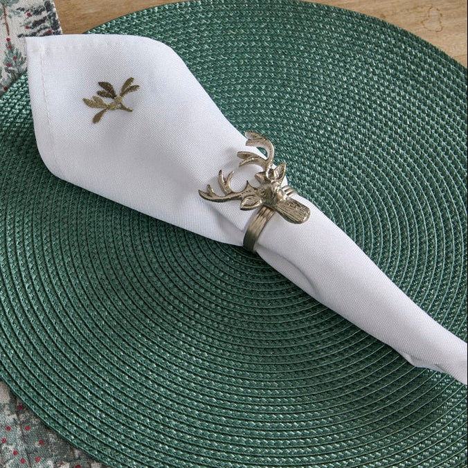 Embroidered Holly Berry Napkins
