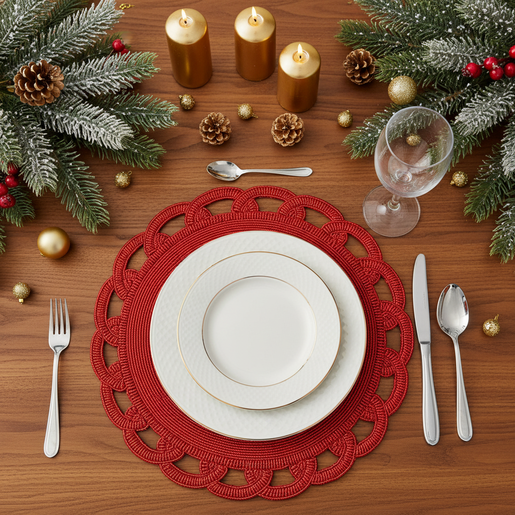 Festive Beaded Placemat