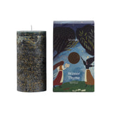 Vela de pilar dorada 'jaspeada'