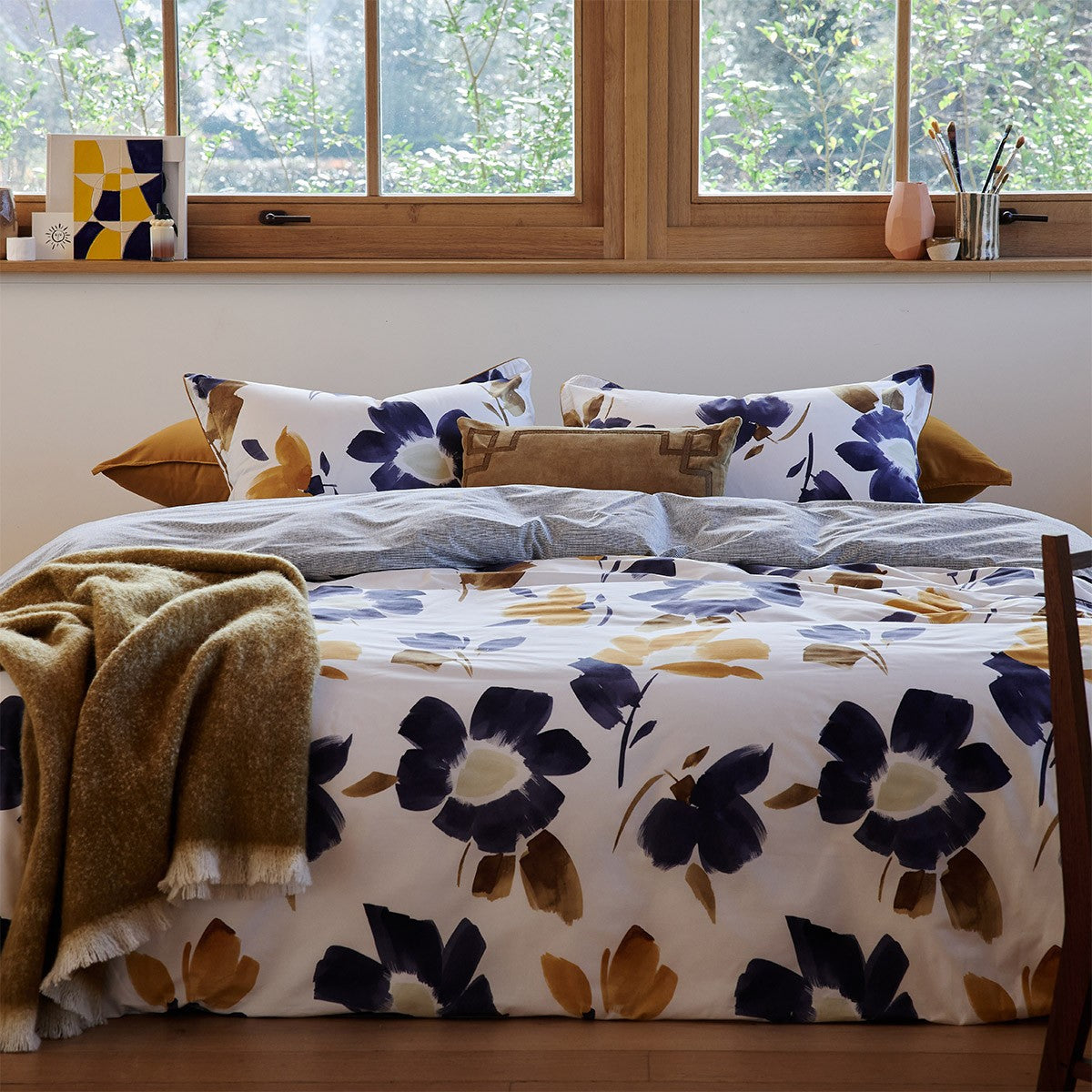 Desforges Heure bleue Cotton Bed Linen