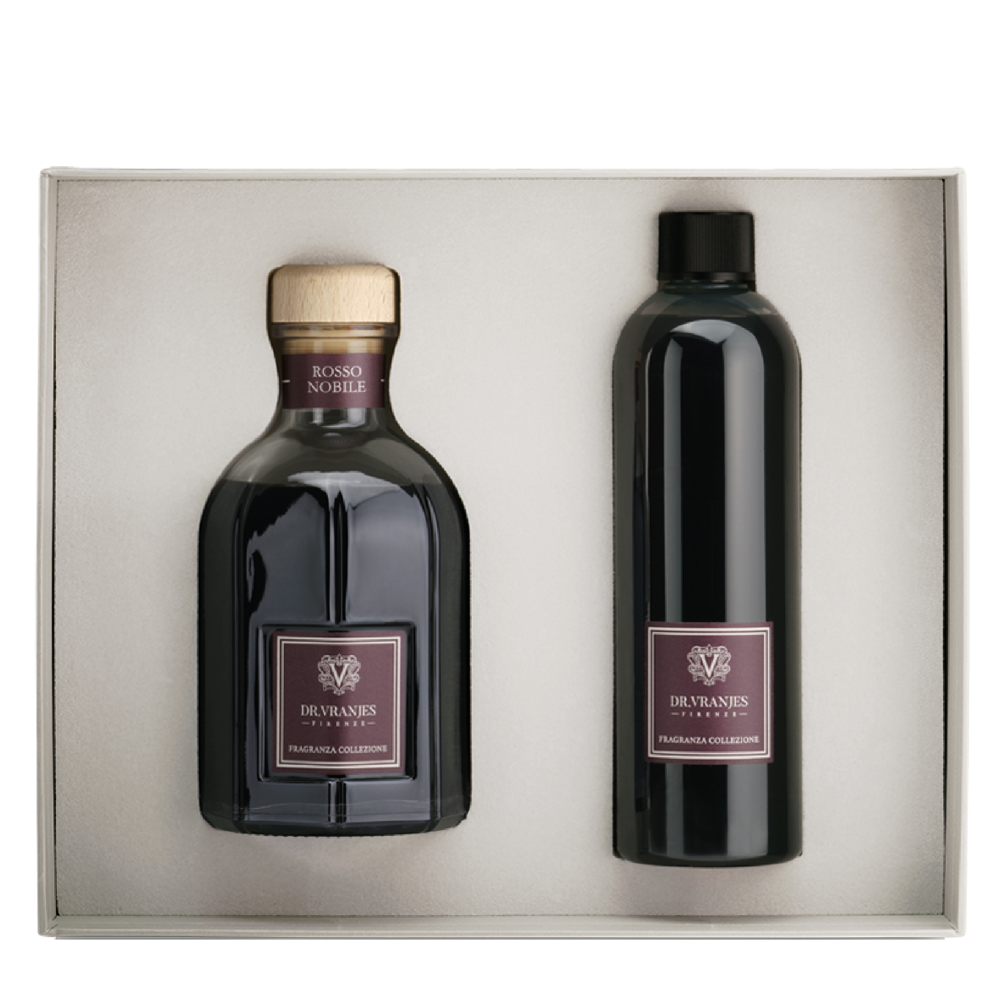 Coffret cadeau diffuseur et recharge Rosso Nobile Dr Vranjes