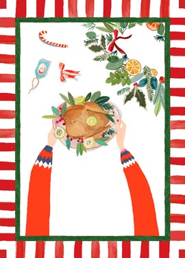 Hands On Christmas Linen Mix Tea Towels
