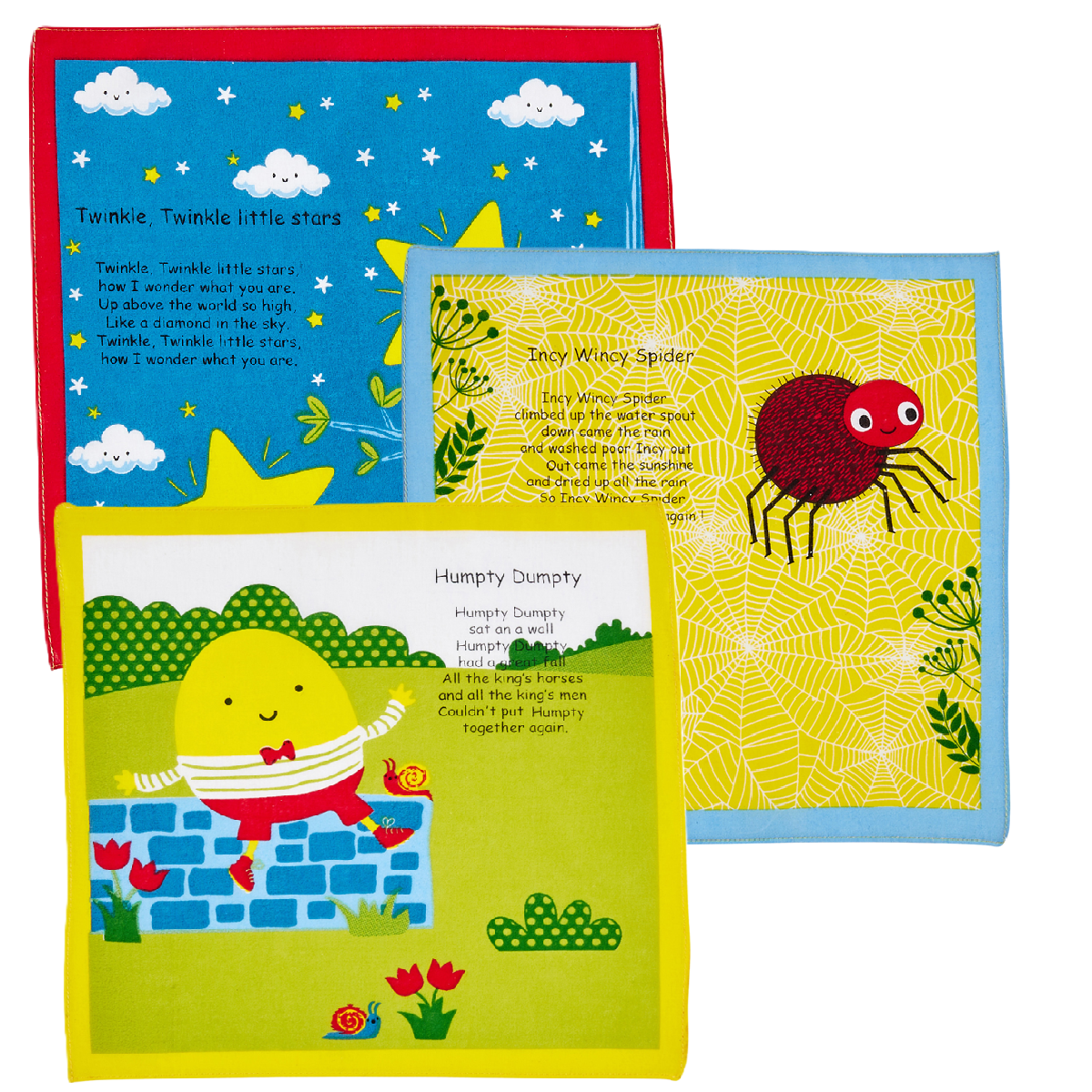 Mouchoirs en coton pour enfants - Comptines
