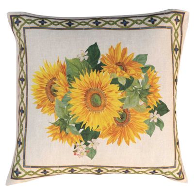 100% Linen Floral Decorative Cushions