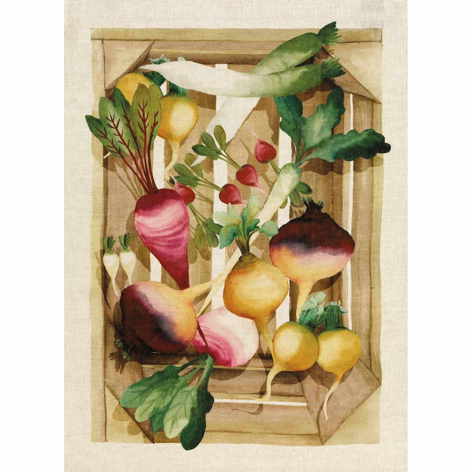 Paño de cocina de lino 'Potager'