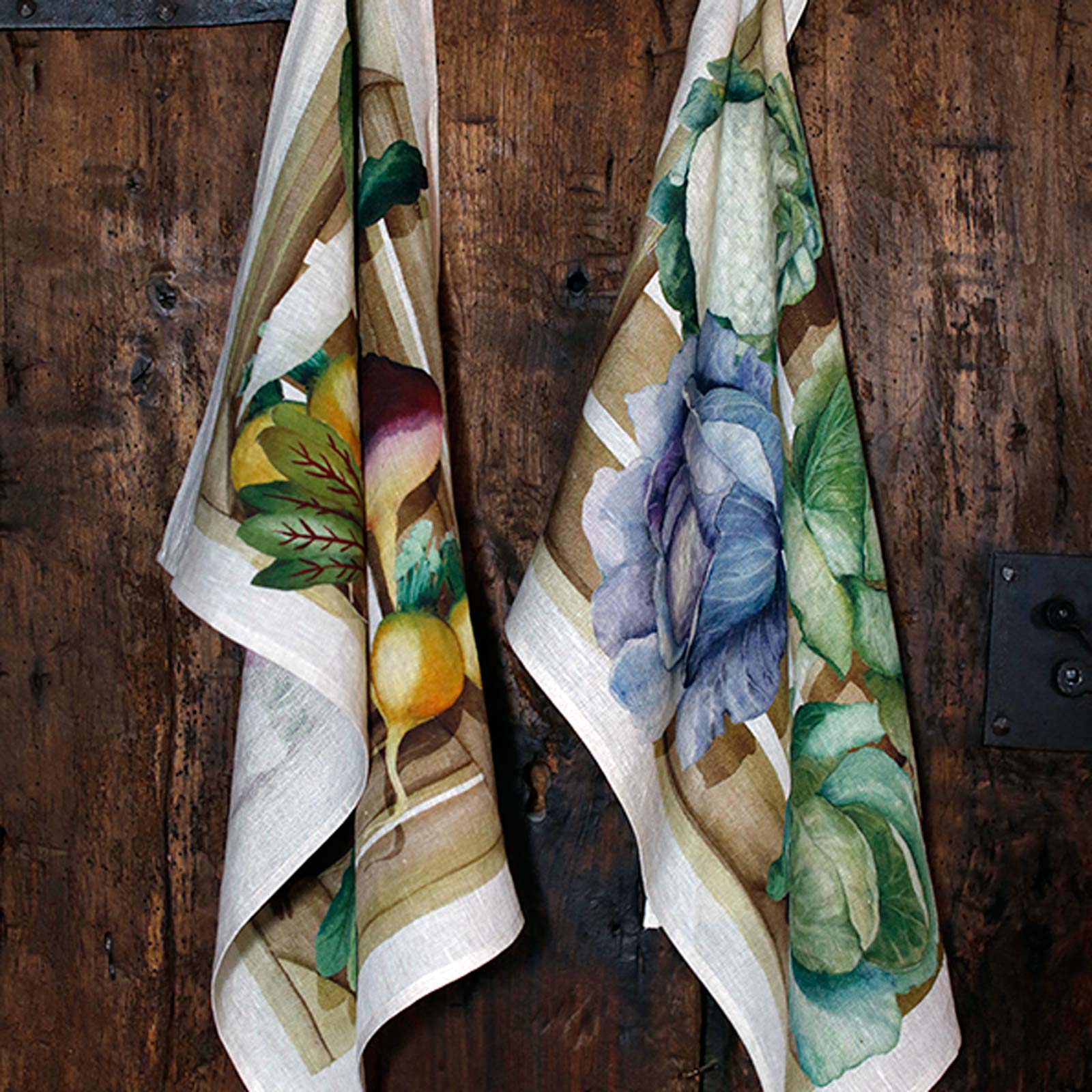 Paño de cocina de lino 'Potager'