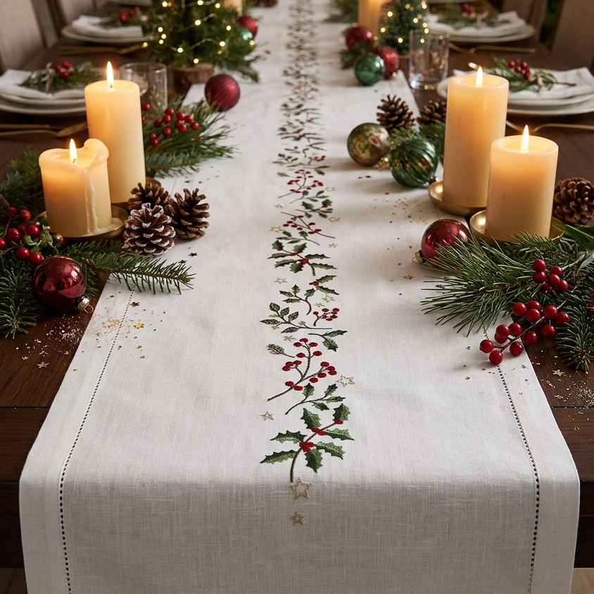 Berry Fall Festive Table Runner