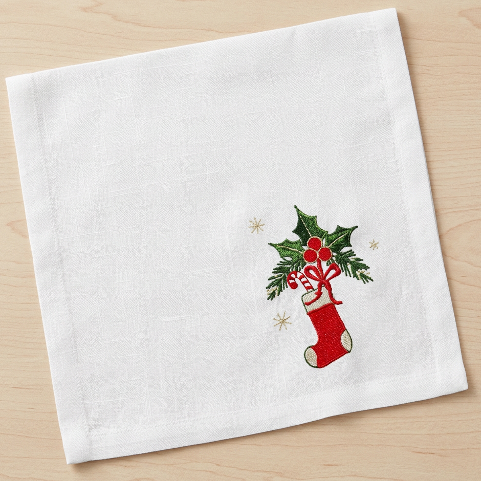 Kissing Bough Festive Table Linens