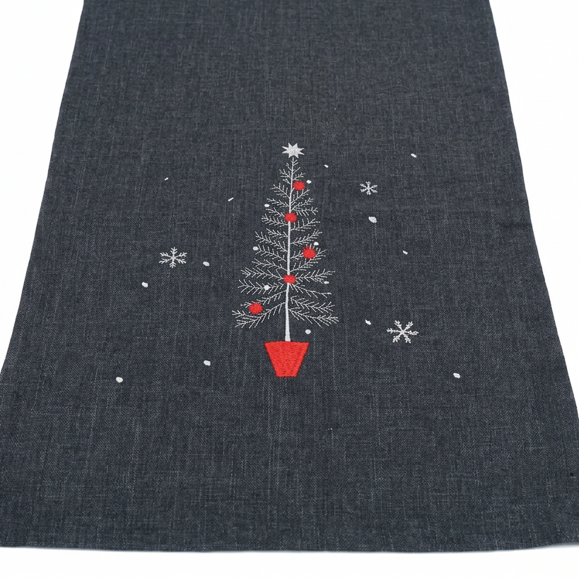 Silver Tree Pewter Festive Table Linens