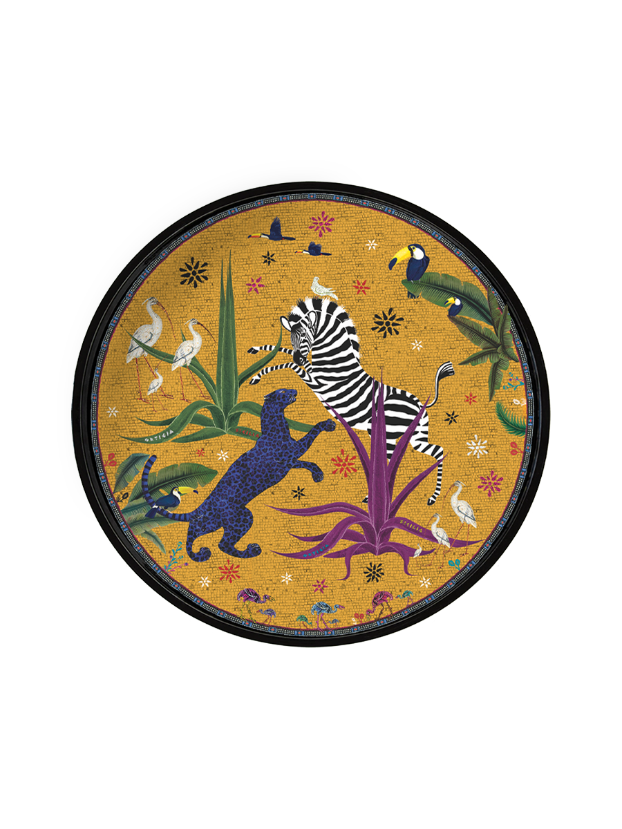 Ortigia Round Tray Jungle Sahara