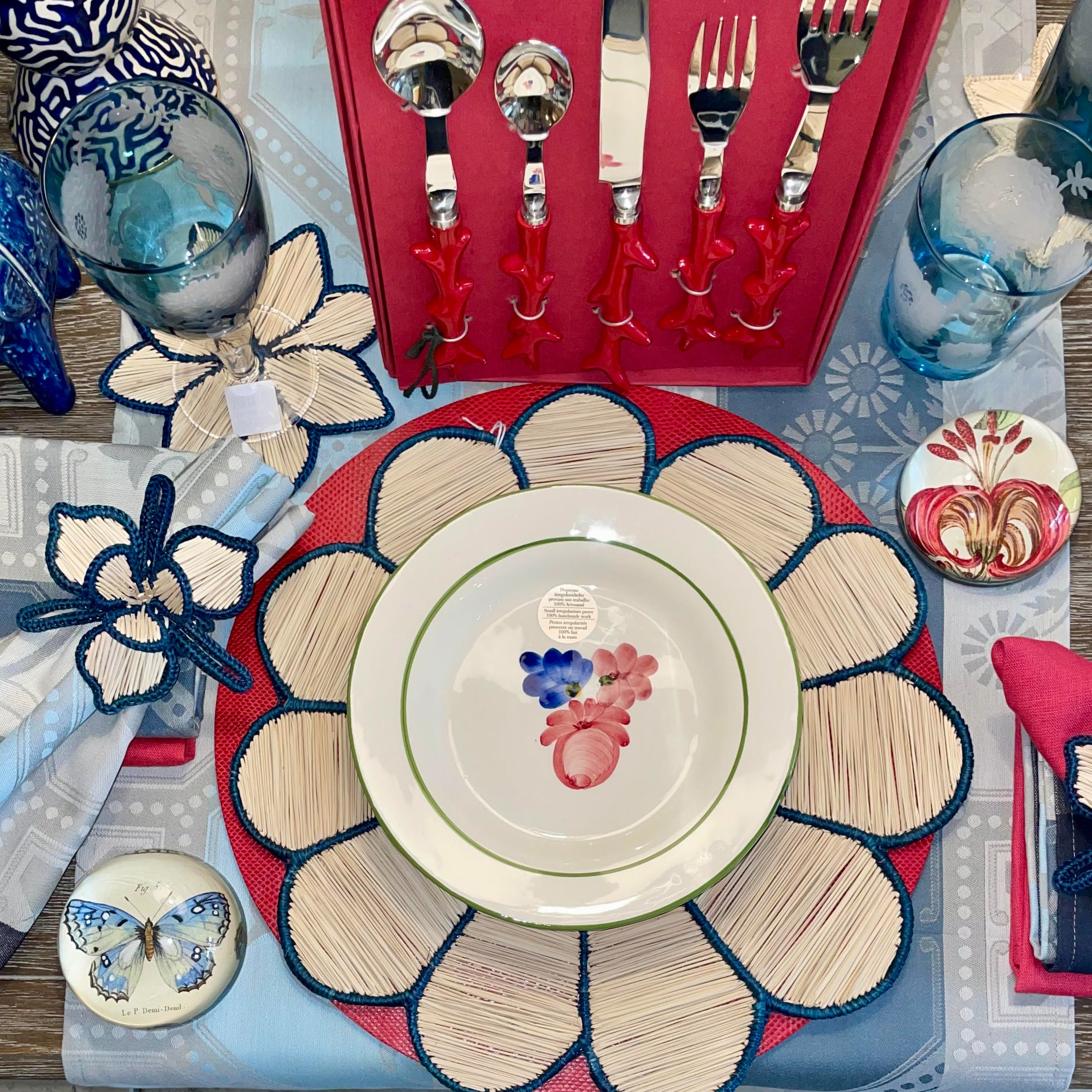 Ronds de serviette Woods « Orchidée »