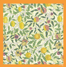 Ladies Silk & Cotton Handkerchief - William Morris Fruit