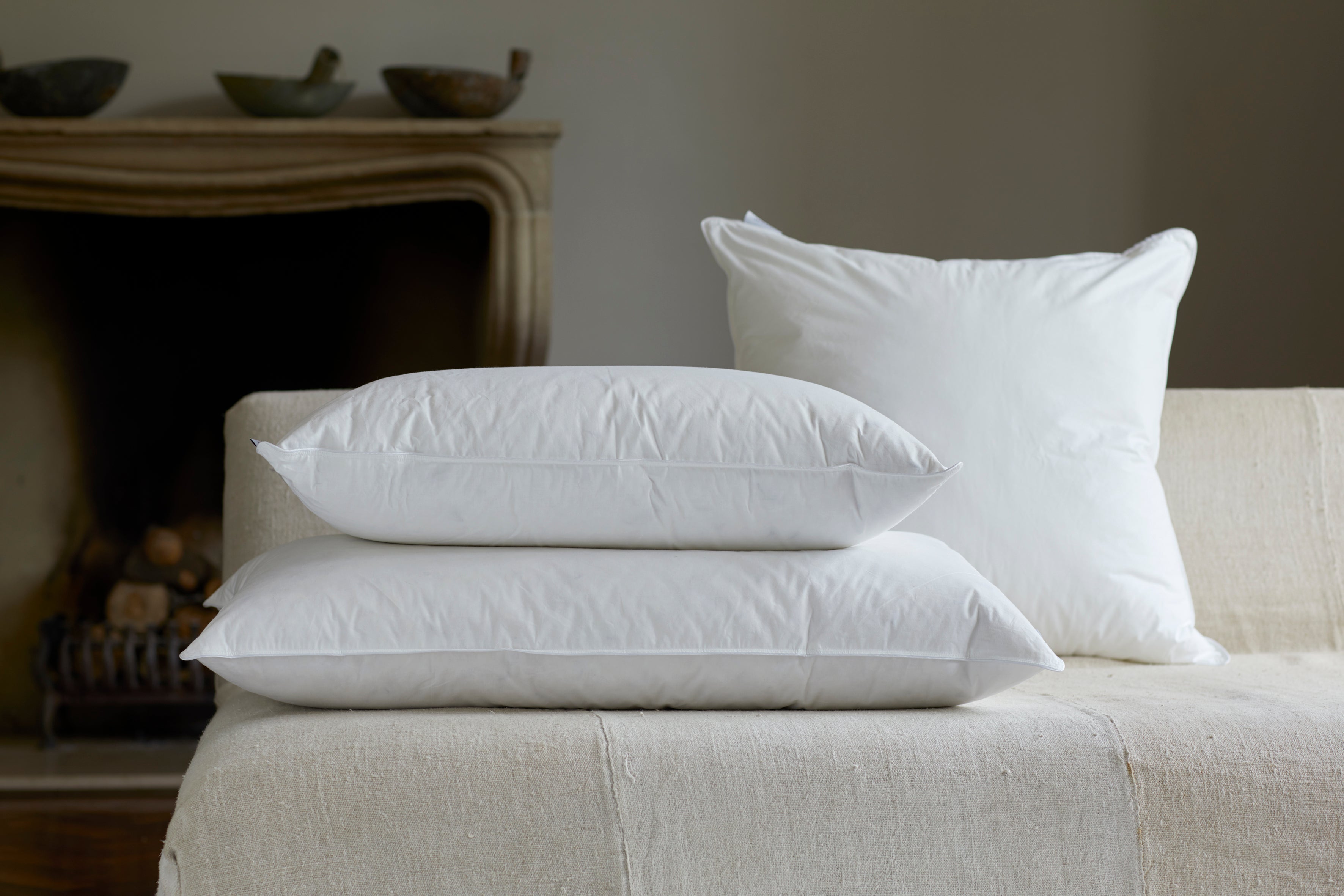 Woods Luxury White Duck Down Pillows