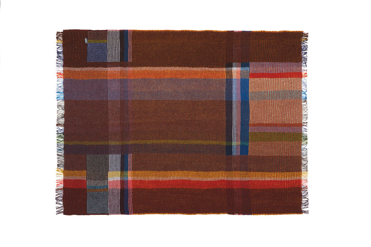 Mantas de nido de abeja de lana merino 100 % Edith