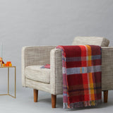 Mantas Dorothy Rose/Red HoneyComb 100 % lana de cordero