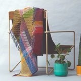 Mantas de nido de abeja de lana merino 100 % Edith