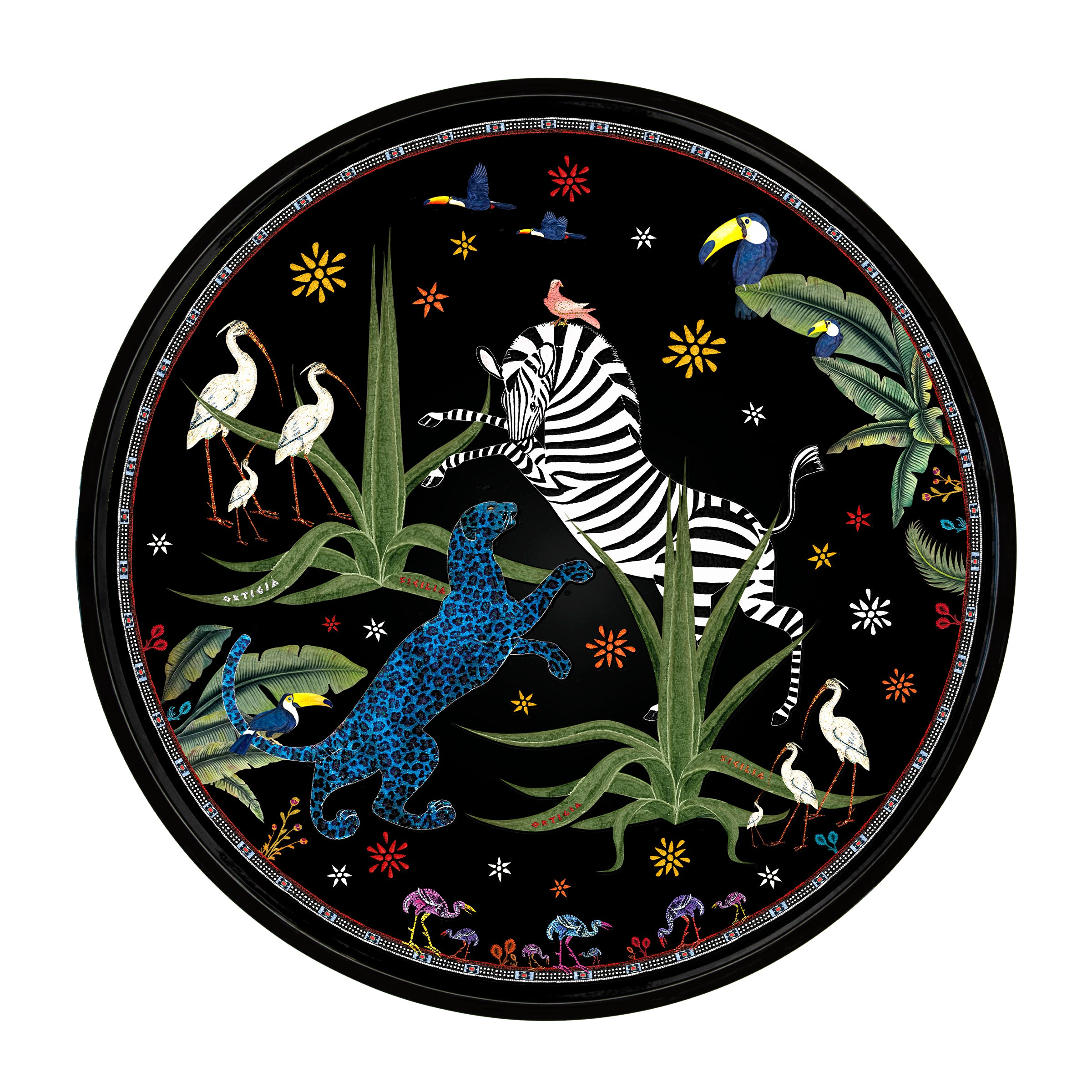 Ortigia Jungle Round Tray